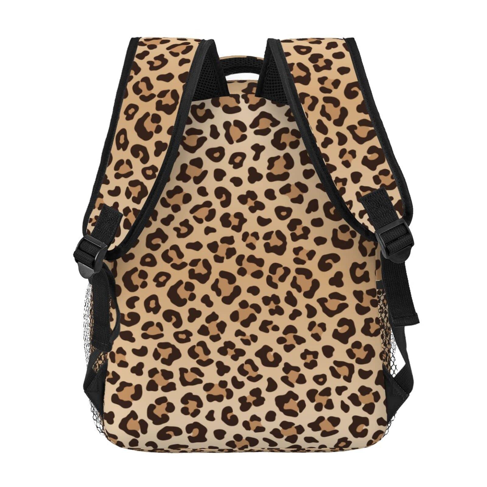 Fiokroo Leopard Print Backpack for School, Travel & Work - Stylish Laptop Backpack with Multiple Pockets for Students, Teens, Men & Women | Perfect for College, Commuting & Weekend Getaways