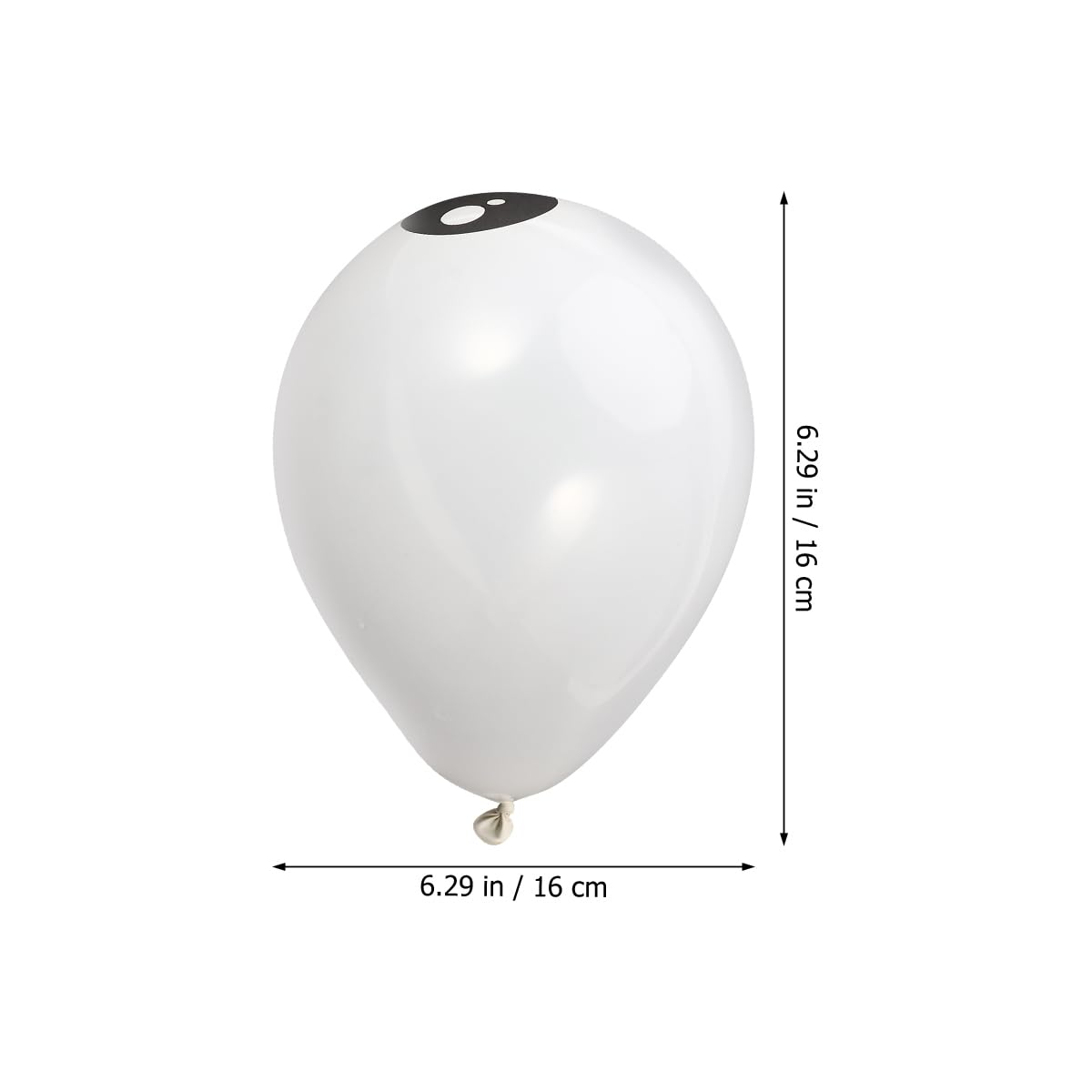 Kisangel 100-Pack Thickened White Latex Halloween Eyeball Balloons - Spooky Party Decorations for Halloween, Haunted House, and Horror Theme Events