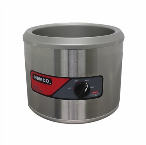 Nemco 6102A-220 7 Quart Round Commercial Cooker & Food Warmer - Perfect for Restaurants, Catering & Buffet Service