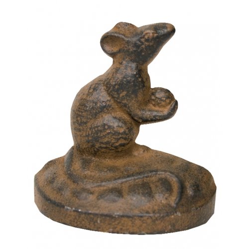 Vintage Cast Iron Mouse Door Stopper - Heavy Duty Door Wedge for Home & Office - Decorative Door Stop for Kids Room, Bedroom, and Office Use