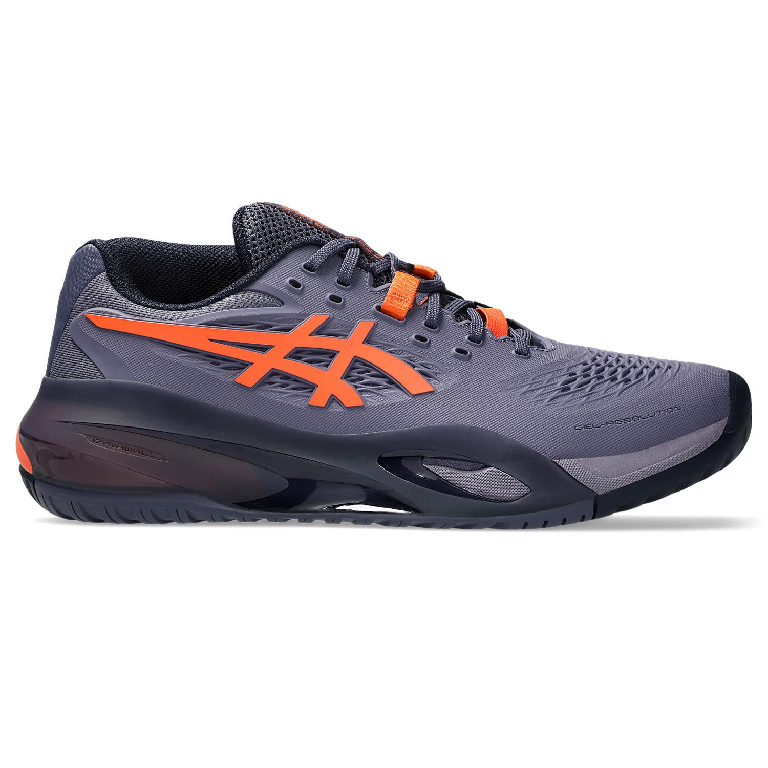ASICS Gel Resolution X Wide Men's Tennis Shoes - Grey/Orange | High-Performance Court Shoes for Competitive Play & Training