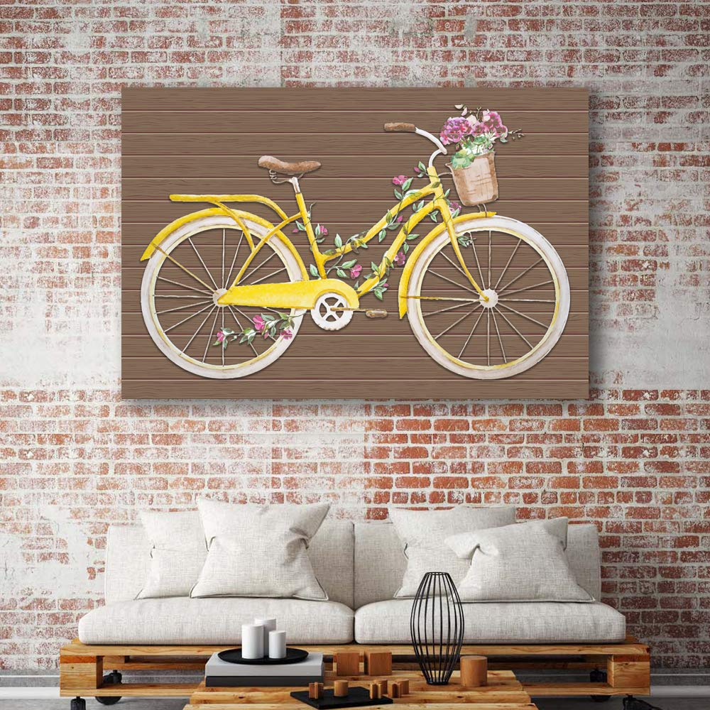 Wall26 - Bicycle Canvas Wall Art - Giclee Painting for Bedroom & Living Room Decor - 32x48 Inches - Perfect for Home, Office & Cafe Wall Decoration