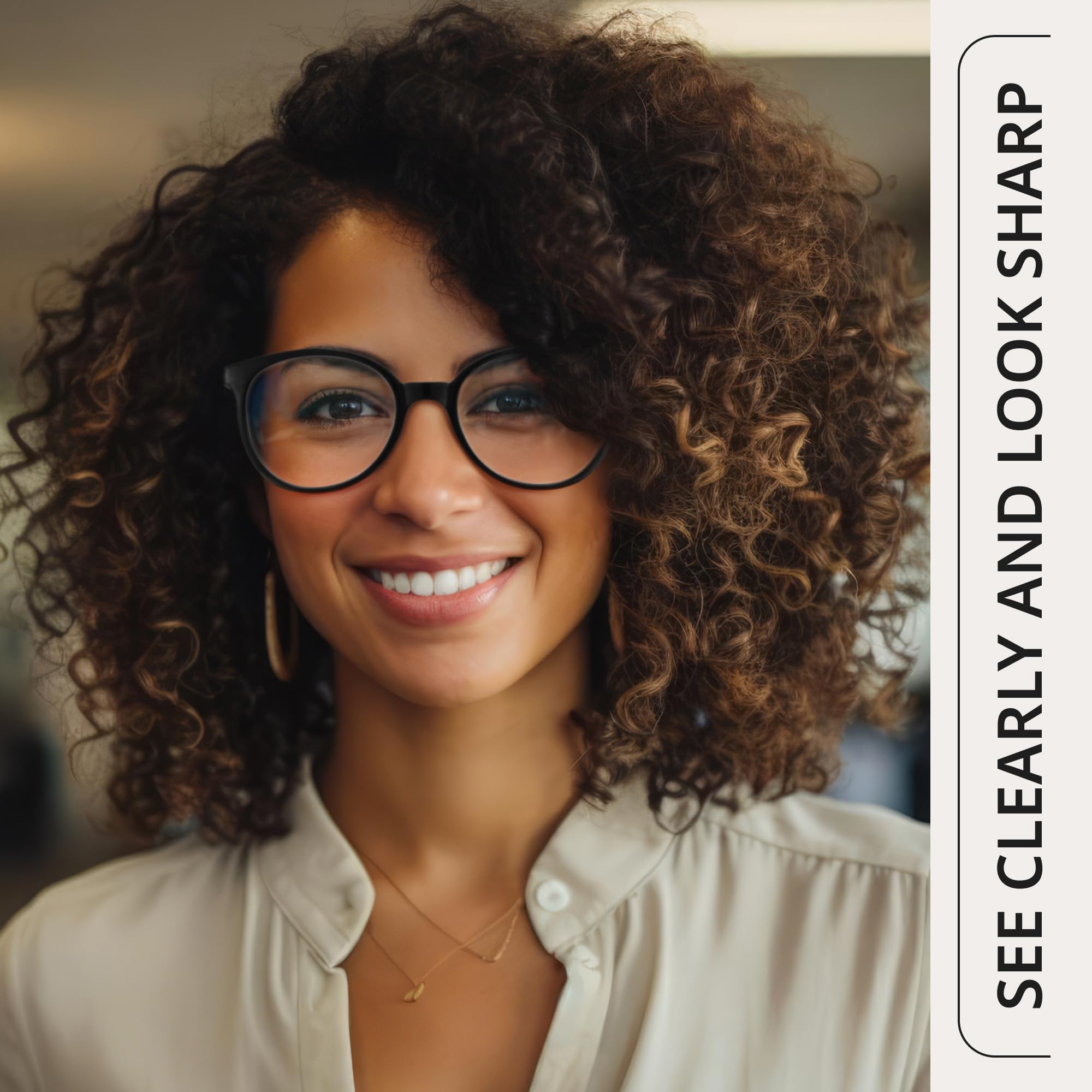 Blue Light Reading Glasses for Women & Men - Computer & Book Use