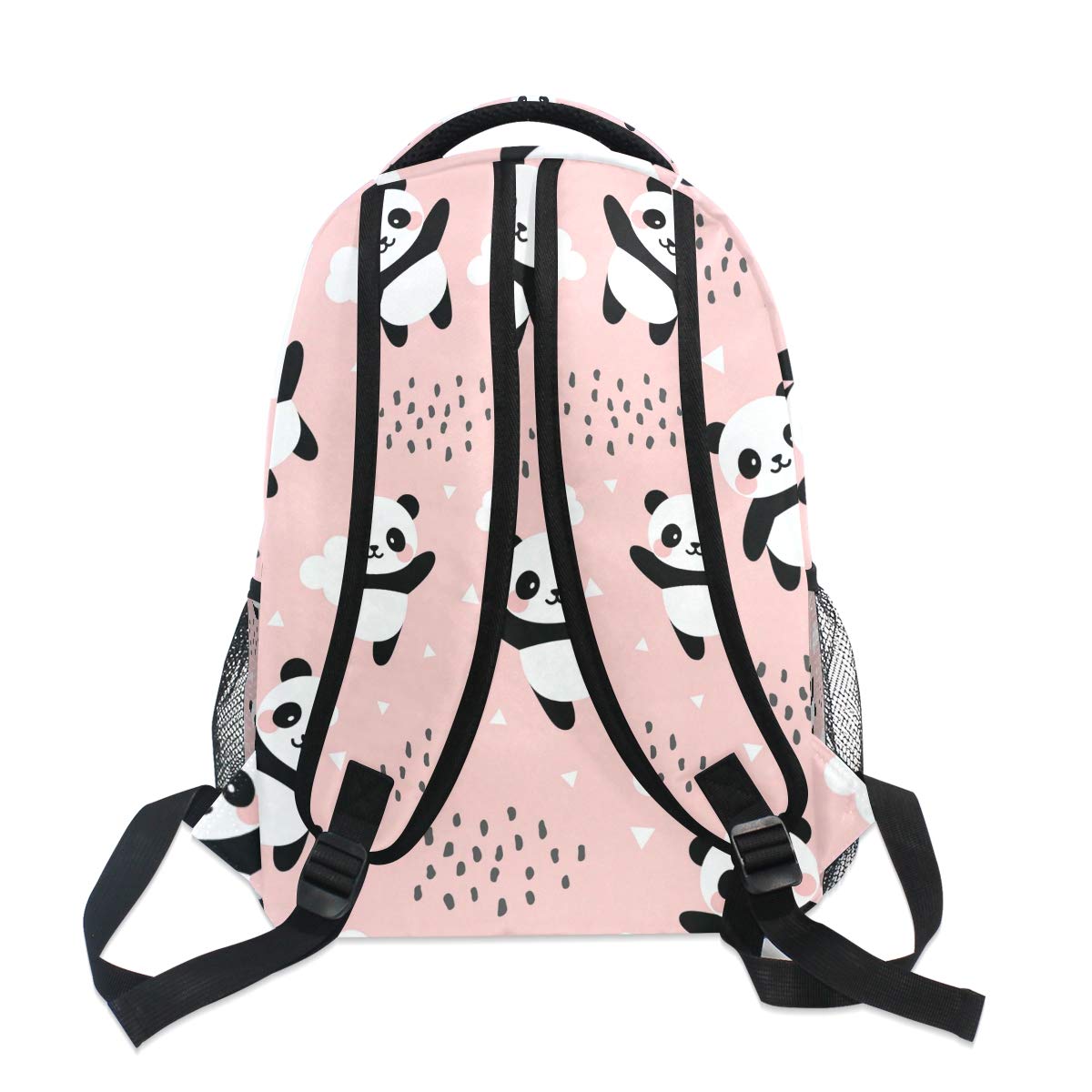 Qilmy Panda Backpack for Girls - Cute School Bookbag with Laptop Compartment, Lightweight Travel Daypack for Students (Pink) - Perfect for School, College, Travel & Daily Use