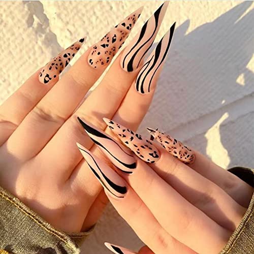 Leopard Print False Nails