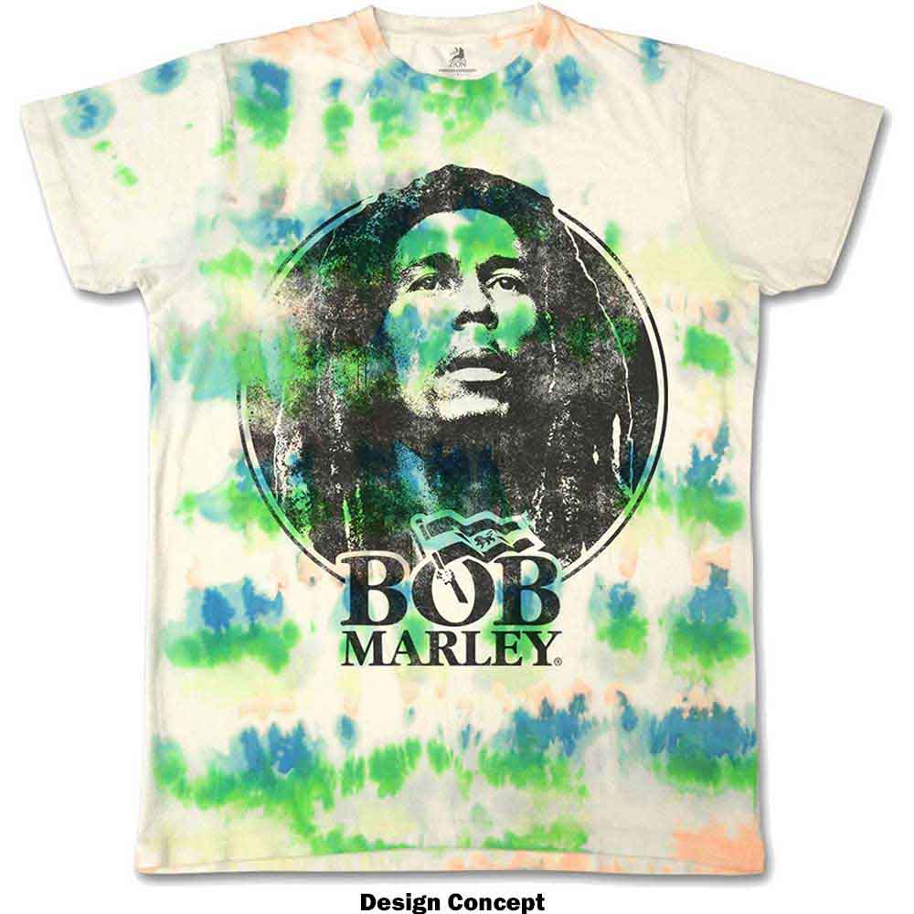 Bob Marley Unisex T-Shirt - Black & White Logo Graphic Tee | Vintage Wash Cotton Shirt for Men & Women | Perfect for Concerts, Casual Wear & Reggae Fans