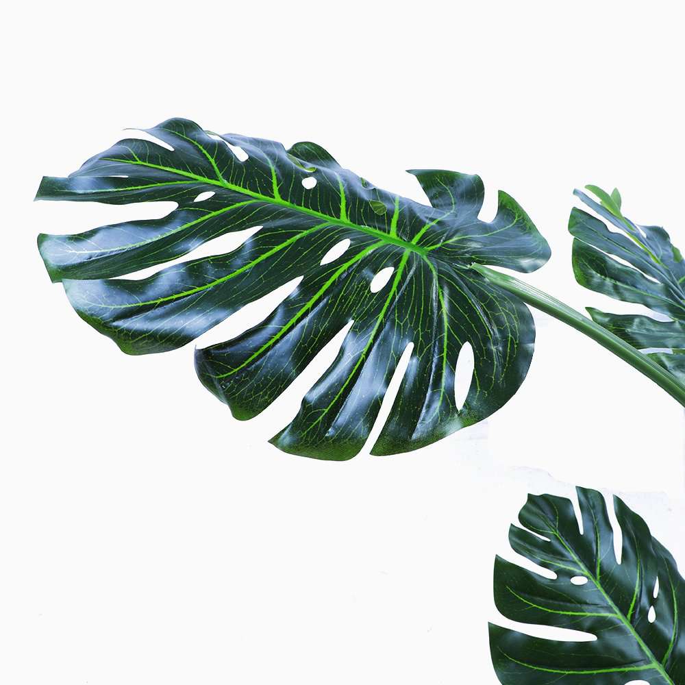 120cm Artificial Monstera Plant - Realistic Fake Potted Plant for Home Decor, Office, Living Room, Bedroom - Perfect for Indoor Greenery & Aesthetic Spaces