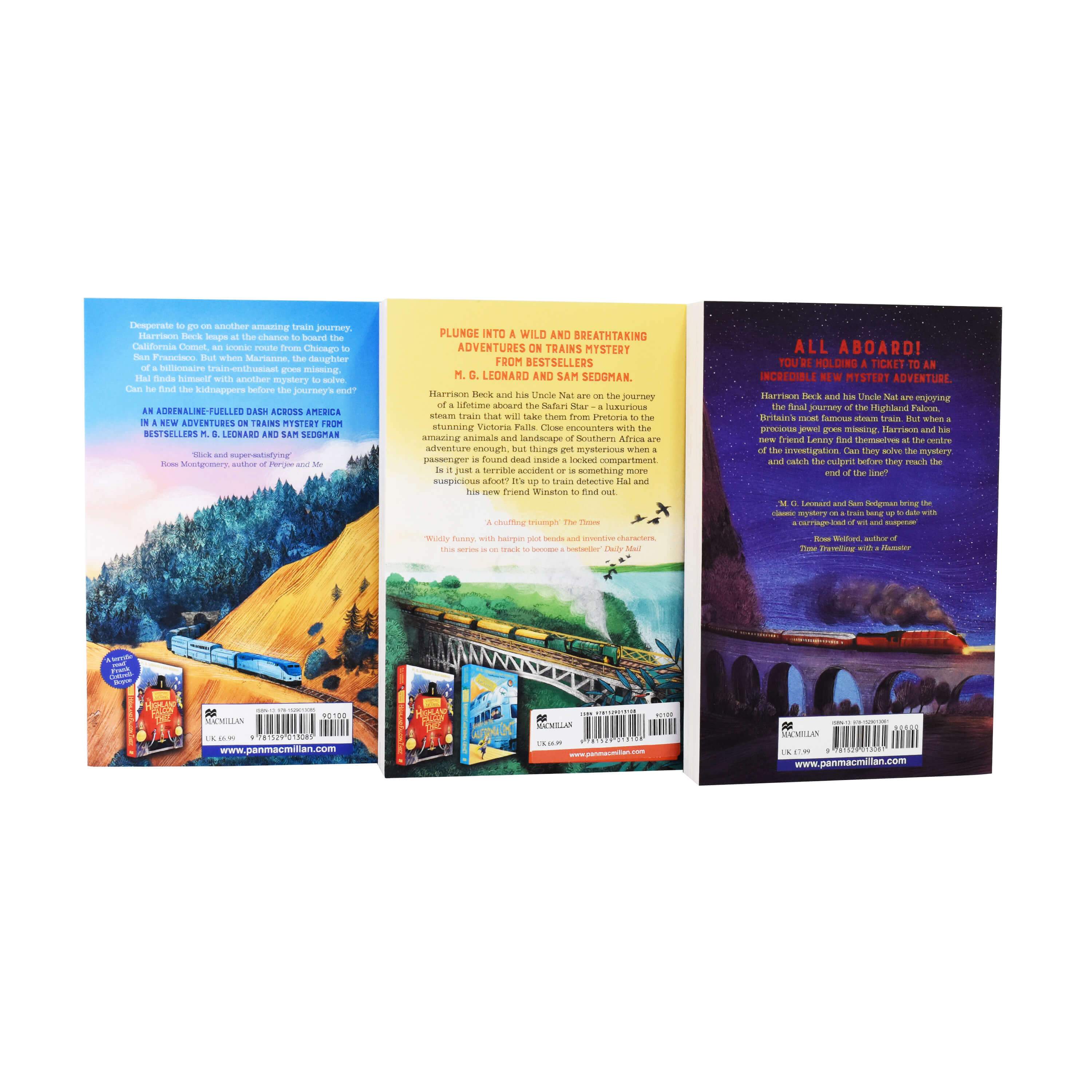 Adventures on Trains 3-Book Collection by M.G. Leonard - Paperback for Kids Ages 9-14 | Perfect for Young Readers, Book Clubs & Train Enthusiasts