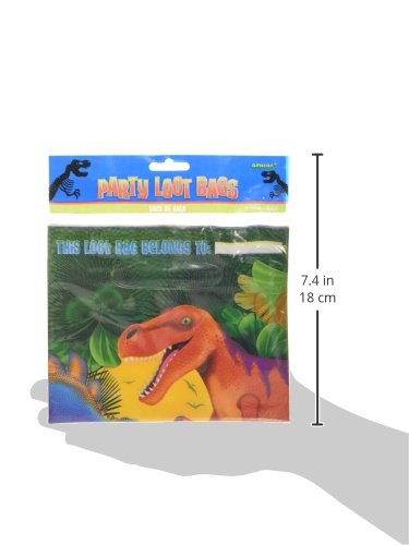 Prehistoric Dinosaur Party Favor Bags - Dino Themed Goodie Bags for Birthday Parties, School Events & Jurassic Themed Celebrations