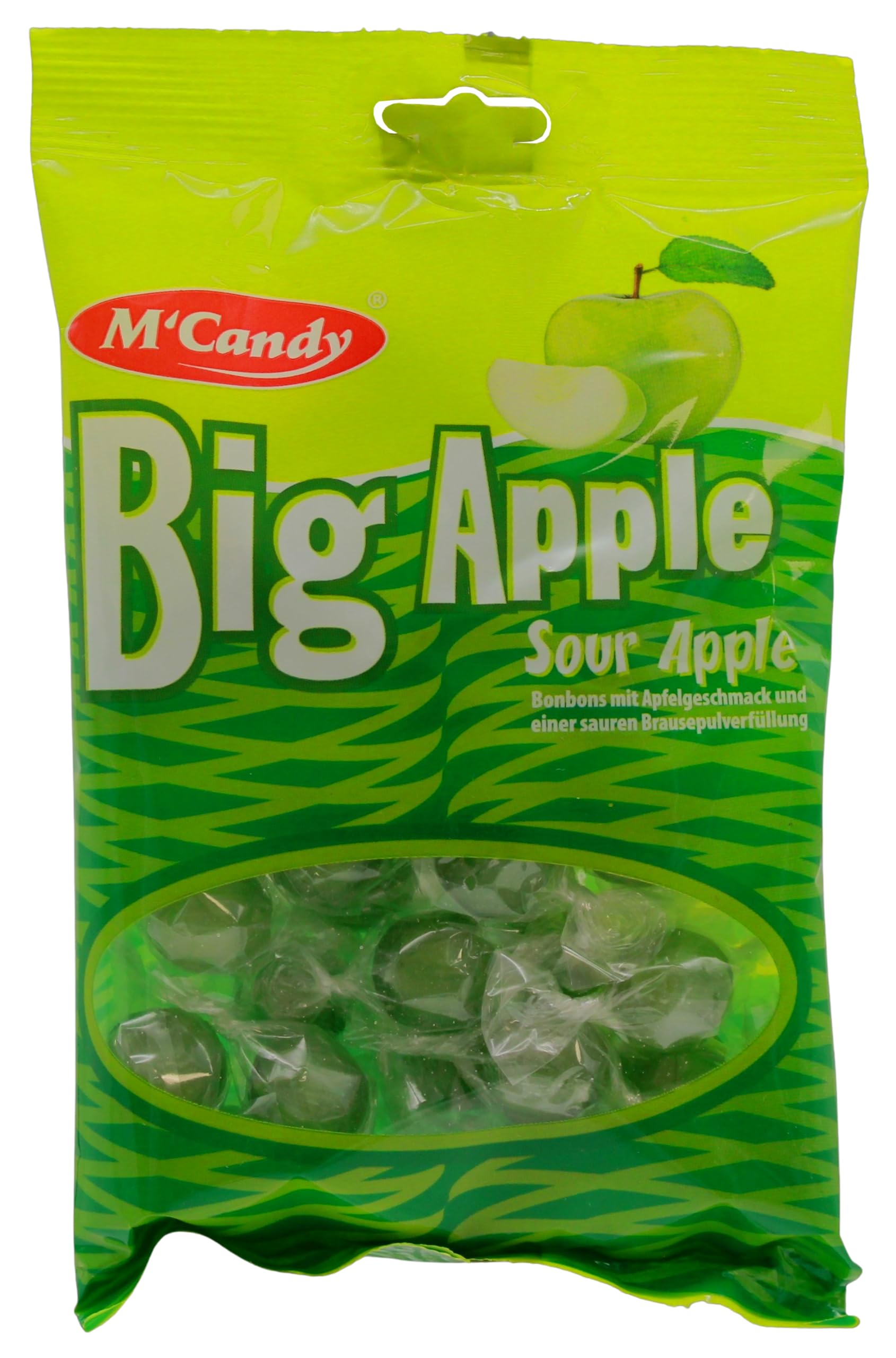 M'Candy Big Apple Flavored Candy Bags - 20 Pack (150g Each) | Bulk Apple Candy for Parties, Halloween Treats & Office Snacks