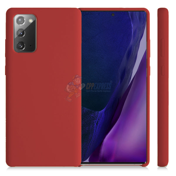 Samsung Galaxy Note 20 Case - Slim Soft Silicone Shockproof Protective Cover (Burgundy) for Daily Use, Work & Travel Protection