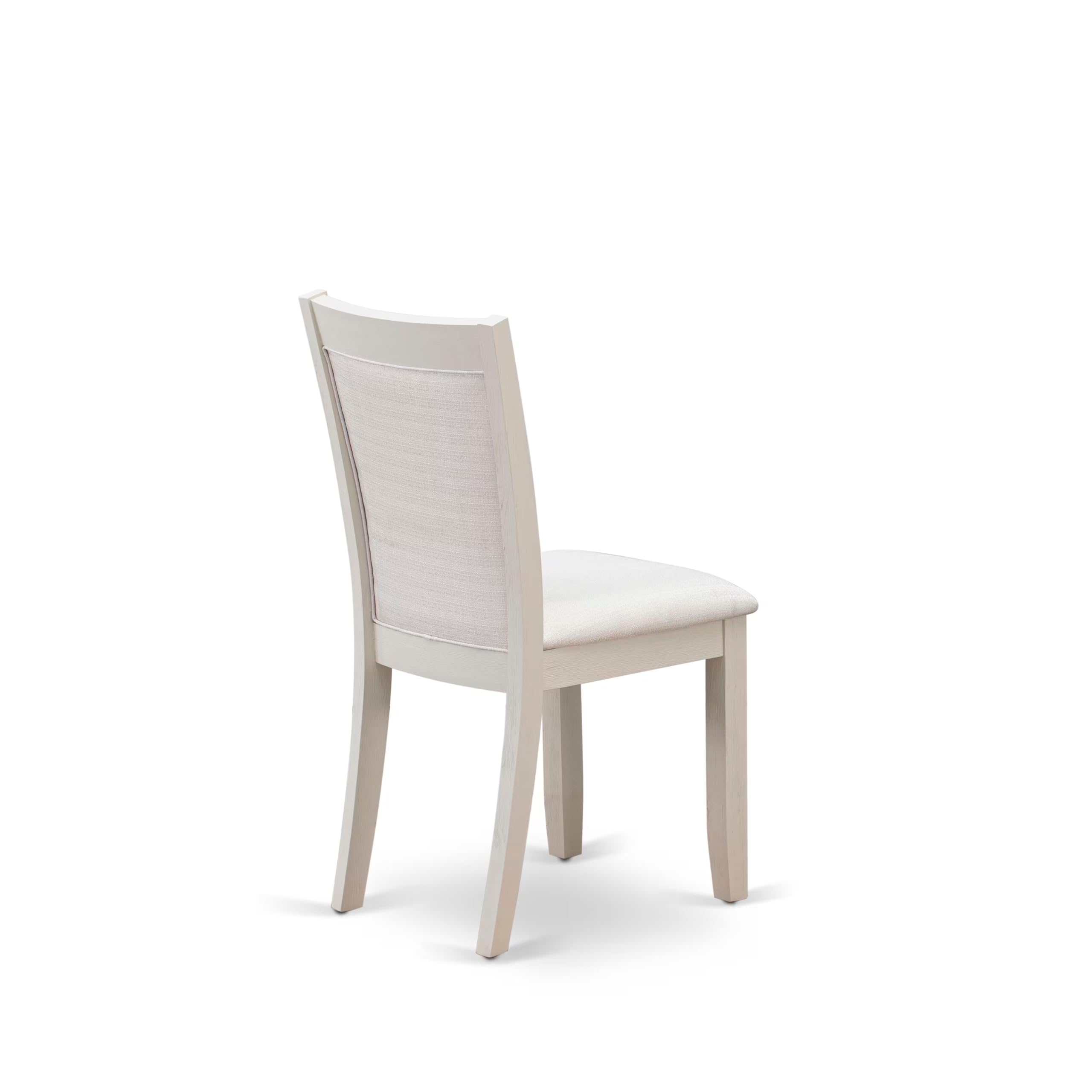 East West Furniture 5-Piece Kitchen Dining Set with Rectangle Table & 4 Cream Linen Parsons Chairs - 40x72 Inch V-Leg Table for 4, Multi-Color - Perfect for Small Spaces, Breakfast Nooks & Cozy Family Meals