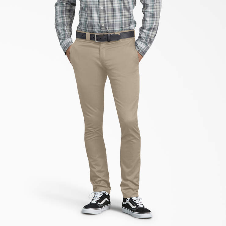 Dickies Men's Skinny Fit Work Pants - Durable & Comfortable for Construction, Warehouse & Office Jobs | Professional Workwear for Men