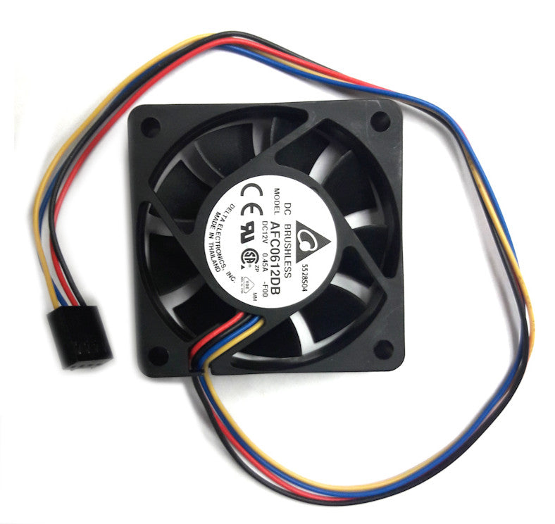 Delta AFC0612DB F00 60x60x15mm 12V PWM Cooling Fan - High Performance PC Case, Electronics, and Server Cooling Solution for Optimal Airflow
