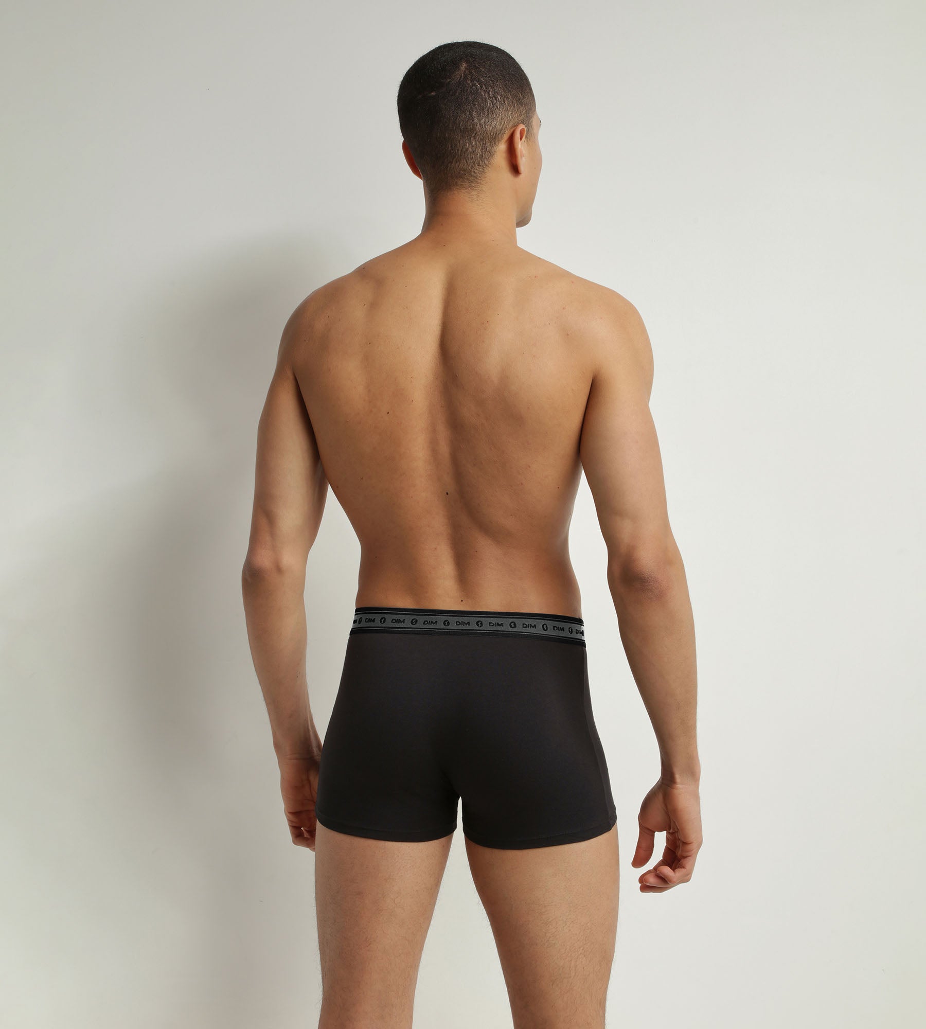 Organic Cotton Men's Boxer Briefs 2-Pack - Black & Pearl Gray | Soft, Breathable & Comfortable Underwear for Everyday Wear, Workout & Travel | Dim Good Brand