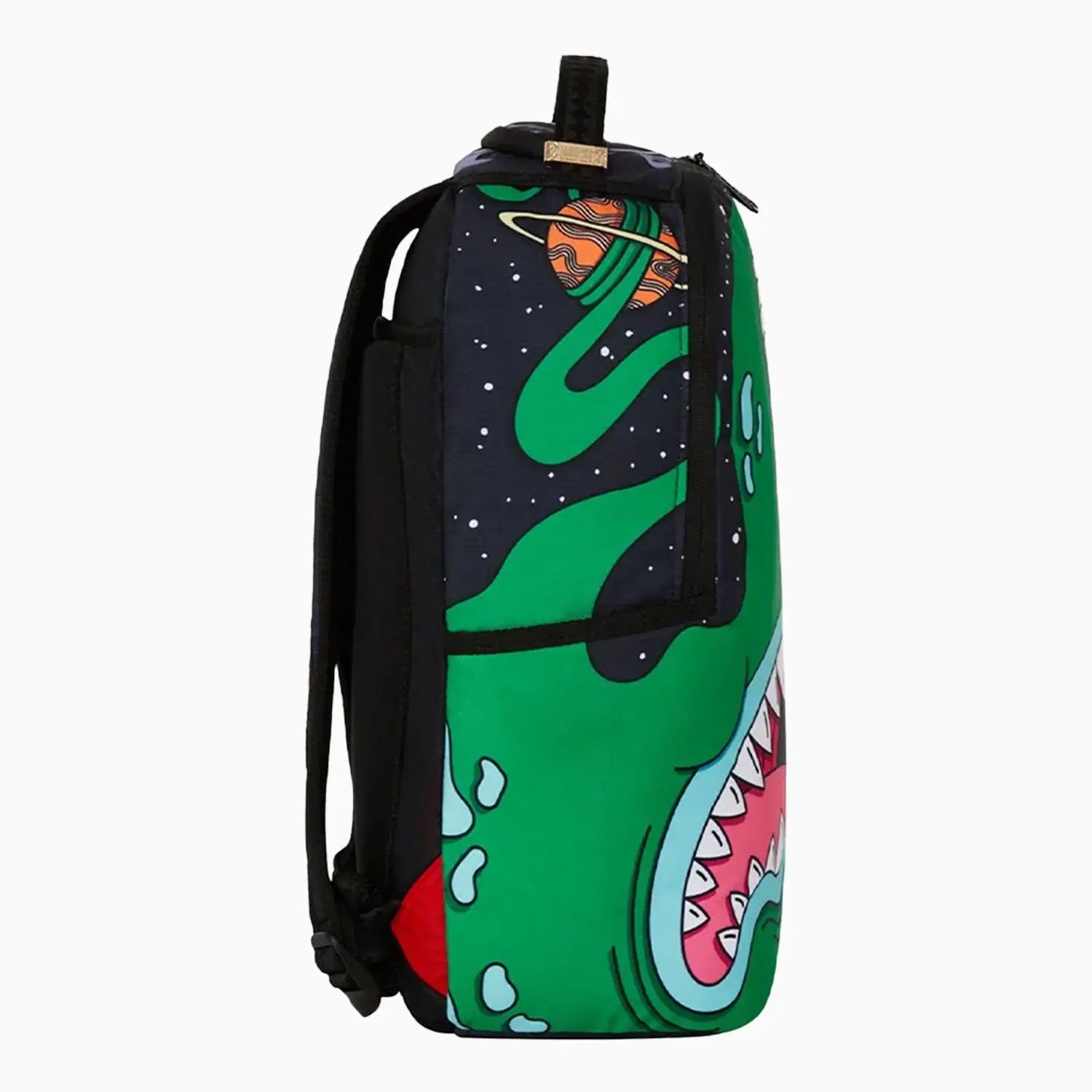 Jorge Rodriguez Green Alien Backpack - Unique UFO Themed School Bag for Kids & Teens - Perfect for School, Travel, and Cosplay Events