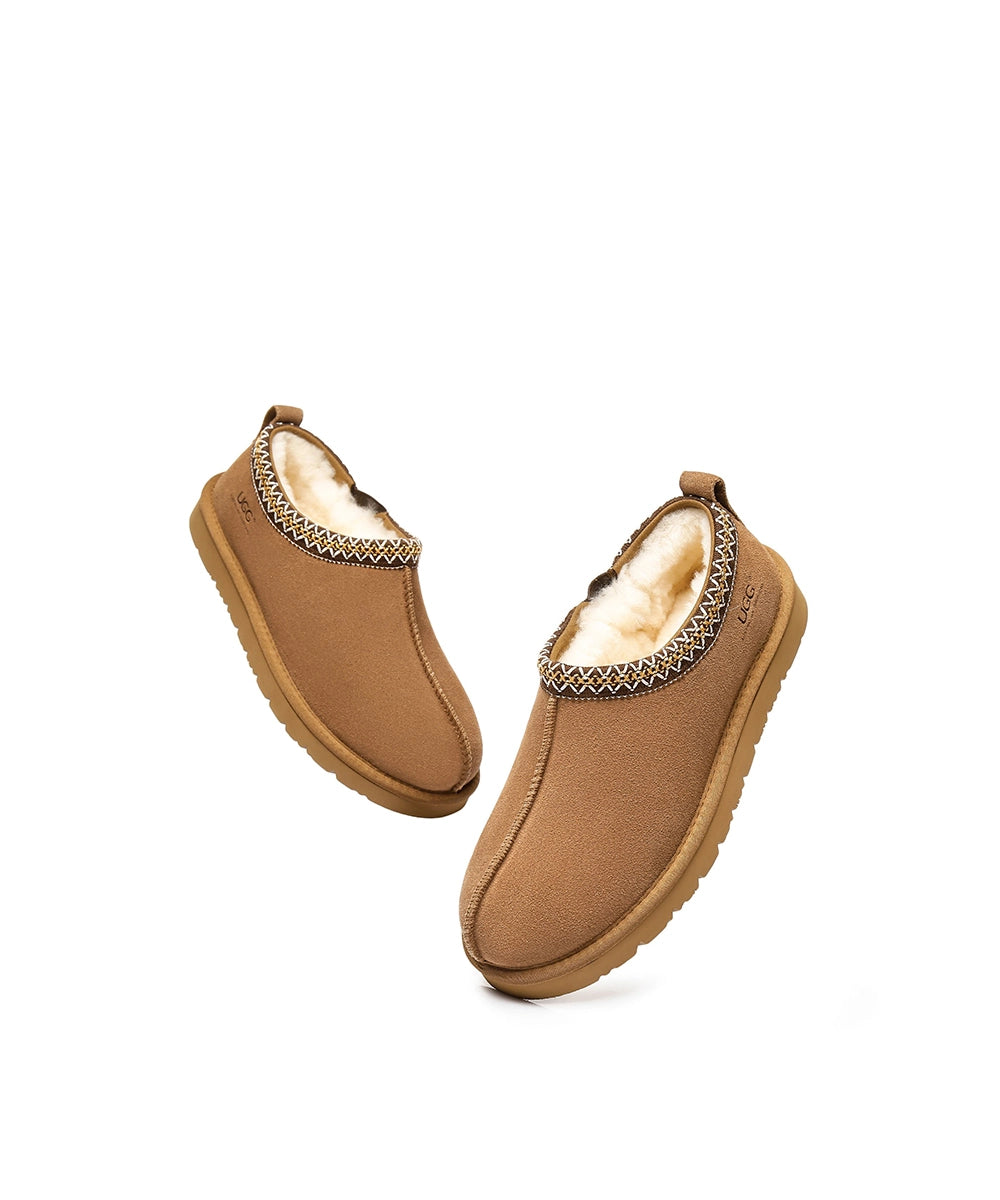 Men's Vinny UGG Slippers - Cozy Sheepskin Indoor/Outdoor House Shoes for Winter Comfort & Warmth - Perfect for Home, Office & Travel