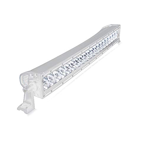 20 Inch Marine White Curved LED Light Bar - 17,120 Lumens High Brightness for Boats, Off-Road Vehicles & Trucks - Waterproof & Durable Aurora Series