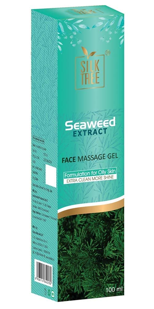 **SilkTree Seaweed Extract Face Massage Gel for Glowing & Radiant Skin – Hydrating & Anti-Aging Facial Care (Pack of 2) – Perfect for Daily Skincare & Spa Treatments**