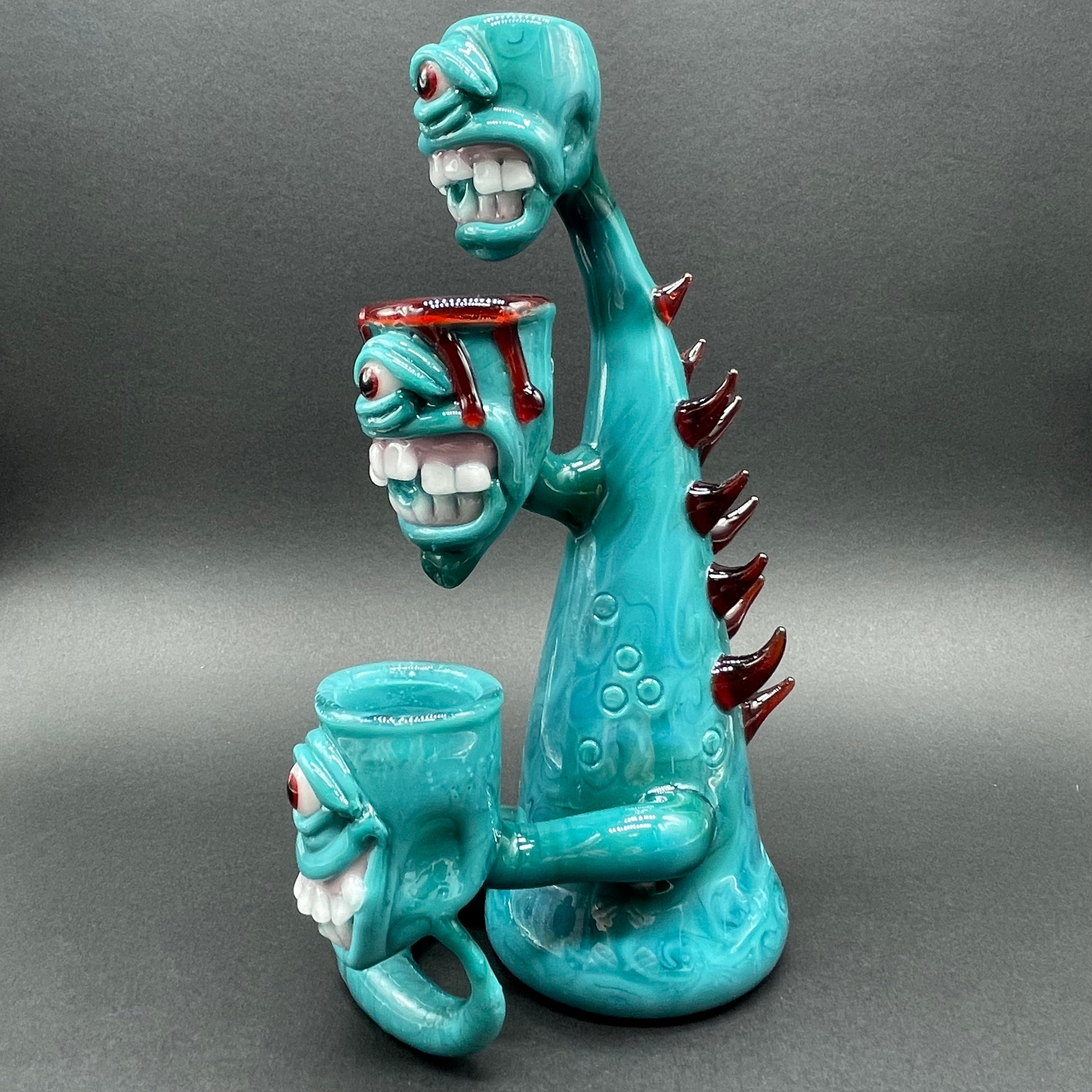 3-Headed Downdraft Incense Burner for Aromatherapy, Meditation & Home Decor - Handcrafted Ceramic Backflow Burner with Relaxing Fragrance for Yoga, Spa & Spiritual Practices
