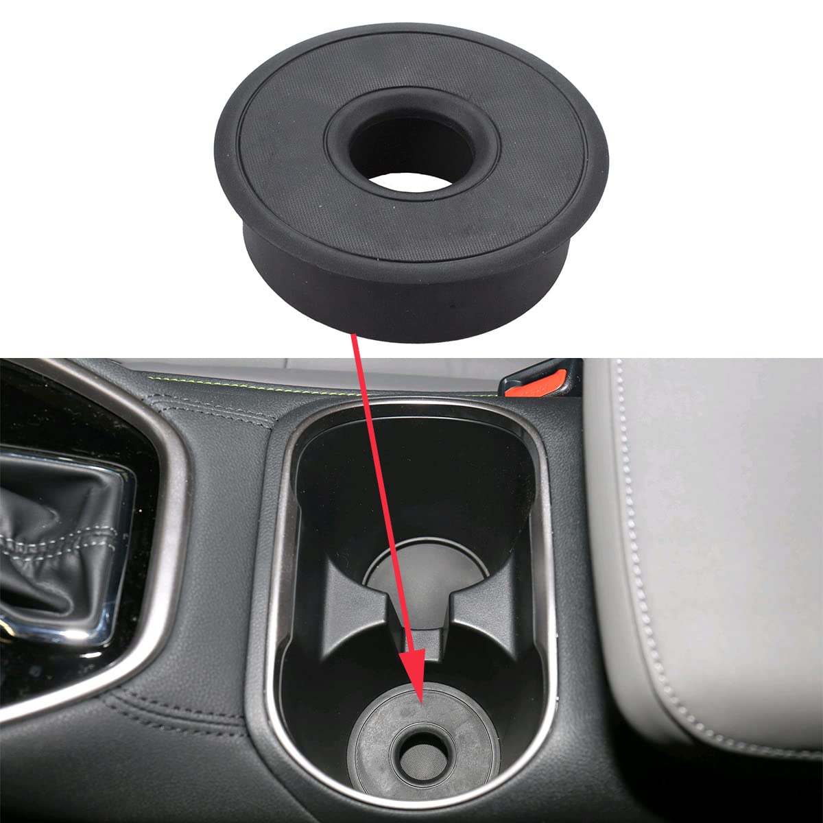 RLB-HILON Cup Holder Insert Compatible with Subaru Outback & Legacy 2020-2022 Models - Center Console Organizer Spacer (Part# 92076AN00A) - Perfect for Road Trips, Commuting & Keeping Drinks Secure