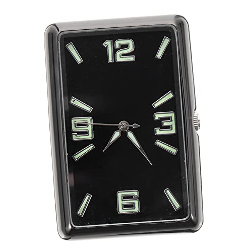 iplusmile Square Analog Car Clock - Automatic Electric Dashboard Timer for Cars, Trucks, Marine & Automotive Use | Quartz-Powered Dashboard Decor with Easy Installation | Perfect for Commuting, Road Trips & Boat Navigation