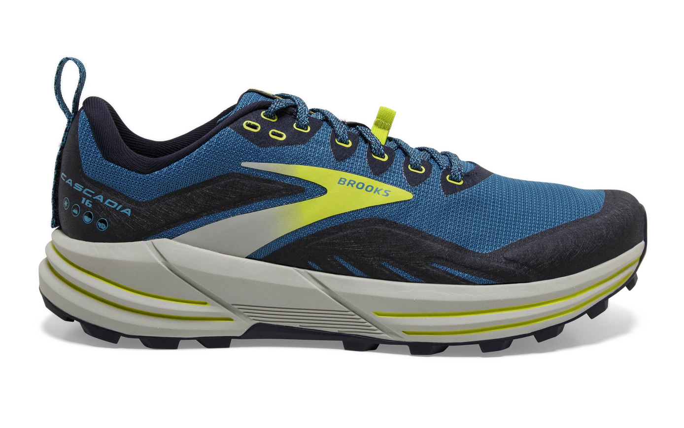 Brooks Cascadia 16 Trail Running Shoes for Men - Lightweight & Durable Hiking Shoes for Outdoor Adventures & Trail Running