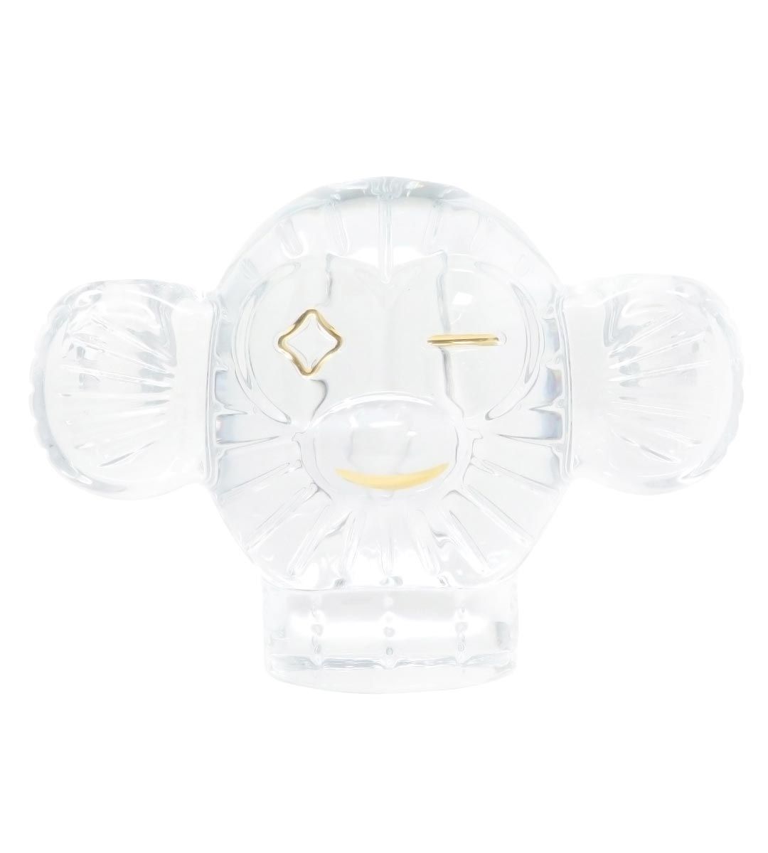 Faunacrystopolis Monkey Crystal Candle Holder - Elegant Baccarat Glass for Home Decor, Wedding Centerpieces & Gift Ideas