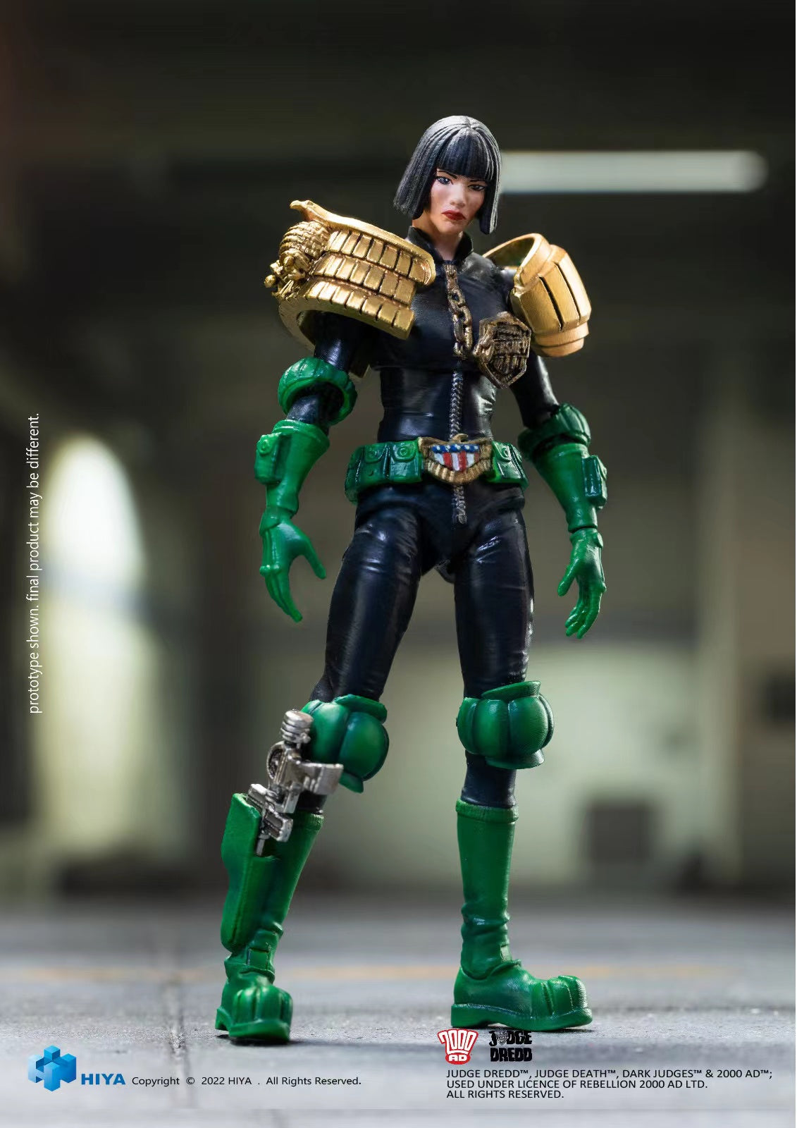 1/18 Scale HIYA 4-Inch Action Figure - Exquisite Mini Series Judge Dredd & Judge Hersch Collectible Toy for Display & Action Play | Perfect for Comic Fans & Collectors