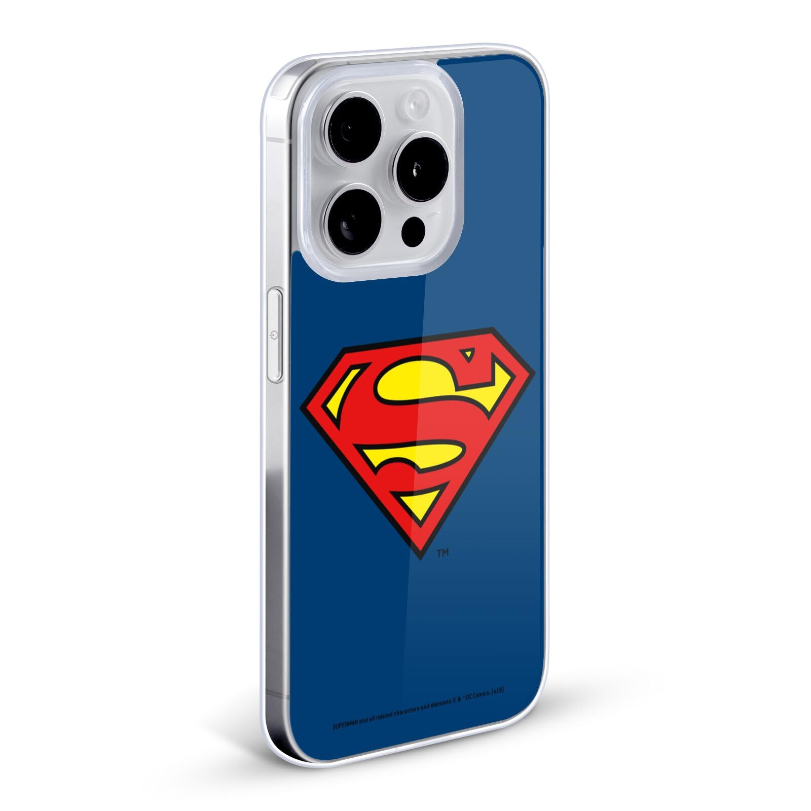Officially Licensed Superman DC Comics Classic Logos Soft Gel Case for Apple iPhone 12 Pro Max - Durable Protection with Superhero Style | Perfect for Fans, Daily Use & Gift Giving
