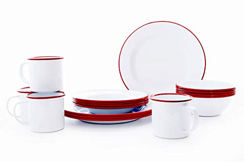 White w/ Red Rim