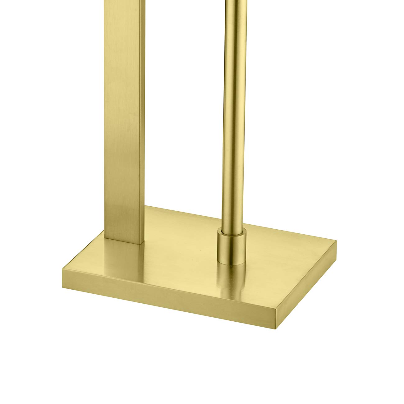 Free Standing Toilet Paper Holder Stand with Storage - SUS 304 Stainless Steel Brushed Gold Bathroom Organizer (TPS104S2-BG) | Perfect for Modern Bathrooms, Powder Rooms & Guest Suites