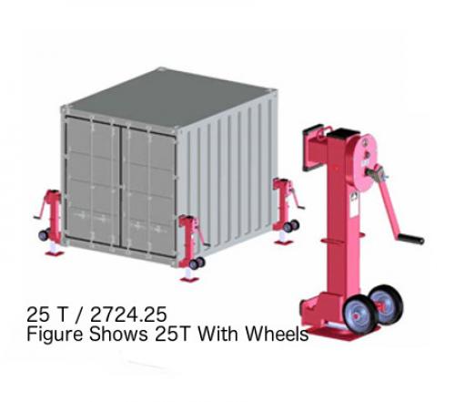 Adjustable Container Leveling Jacks - Heavy Duty Stabilizers for Shipping Containers, Trailers & Storage - Perfect for Secure Leveling on Uneven Ground