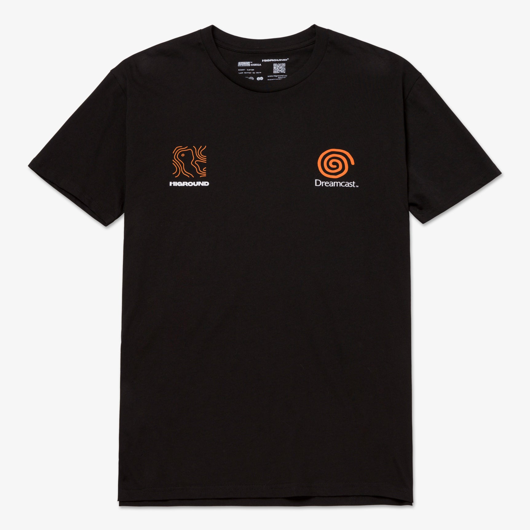 Sonic x Higround Dreamcast T-Shirt - Official Collaboration Graphic Tee for Gamers & Fans - Perfect for Casual Wear, Gaming Events & Retro Fashion