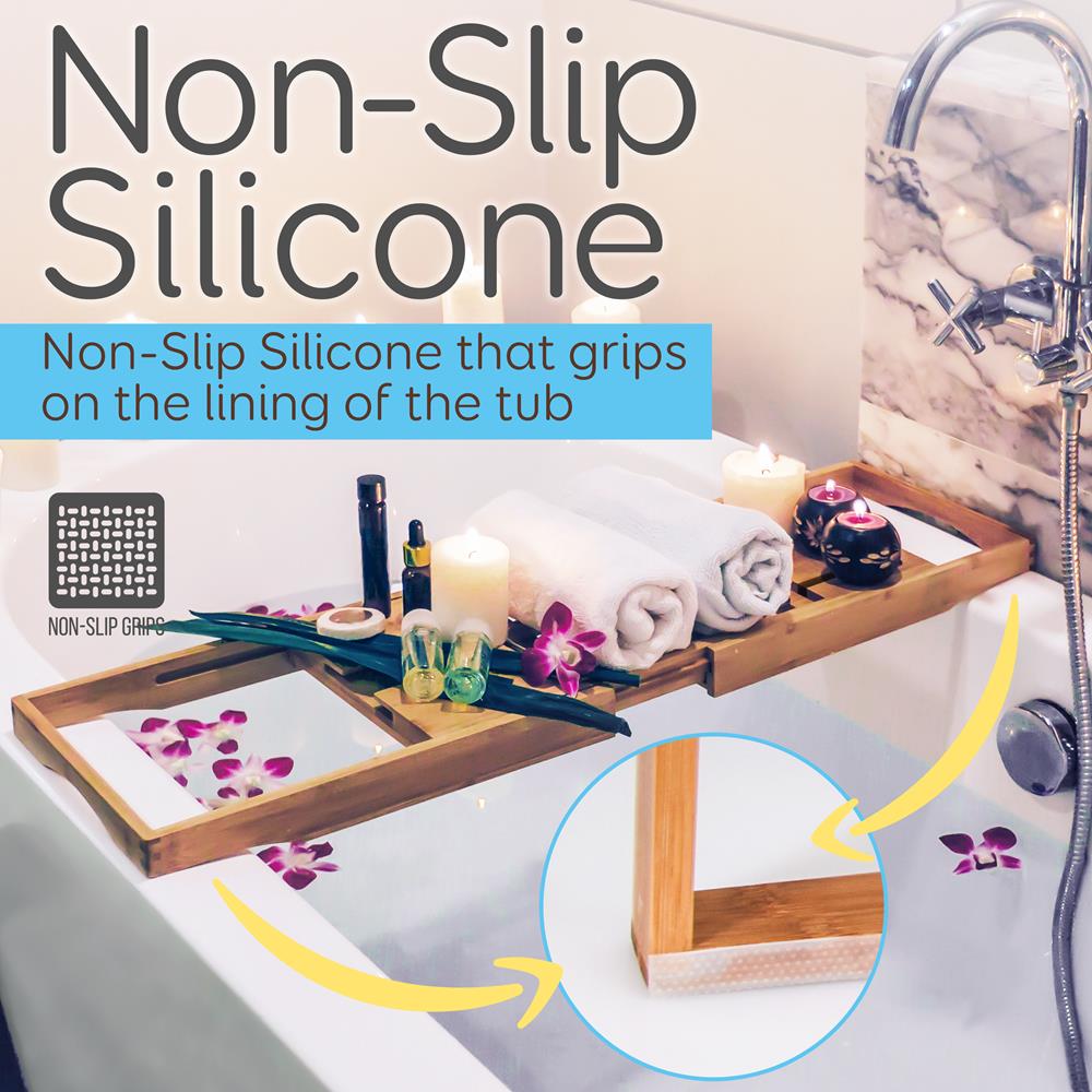 Premium Bamboo Shower Caddy Organizer - Rustproof Bathroom Shelf for Shampoo, Soap & Beauty Products - Perfect for Small Spaces, Dorm Rooms & Spa Showers