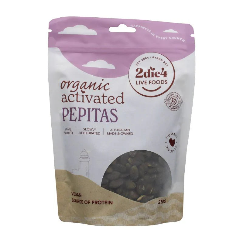 Organic Activated Pepitas (Pumpkin Seeds) - Raw, Unsalted, Non-GMO, Gluten-Free - Perfect for Snacking, Baking & Smoothie Bowls