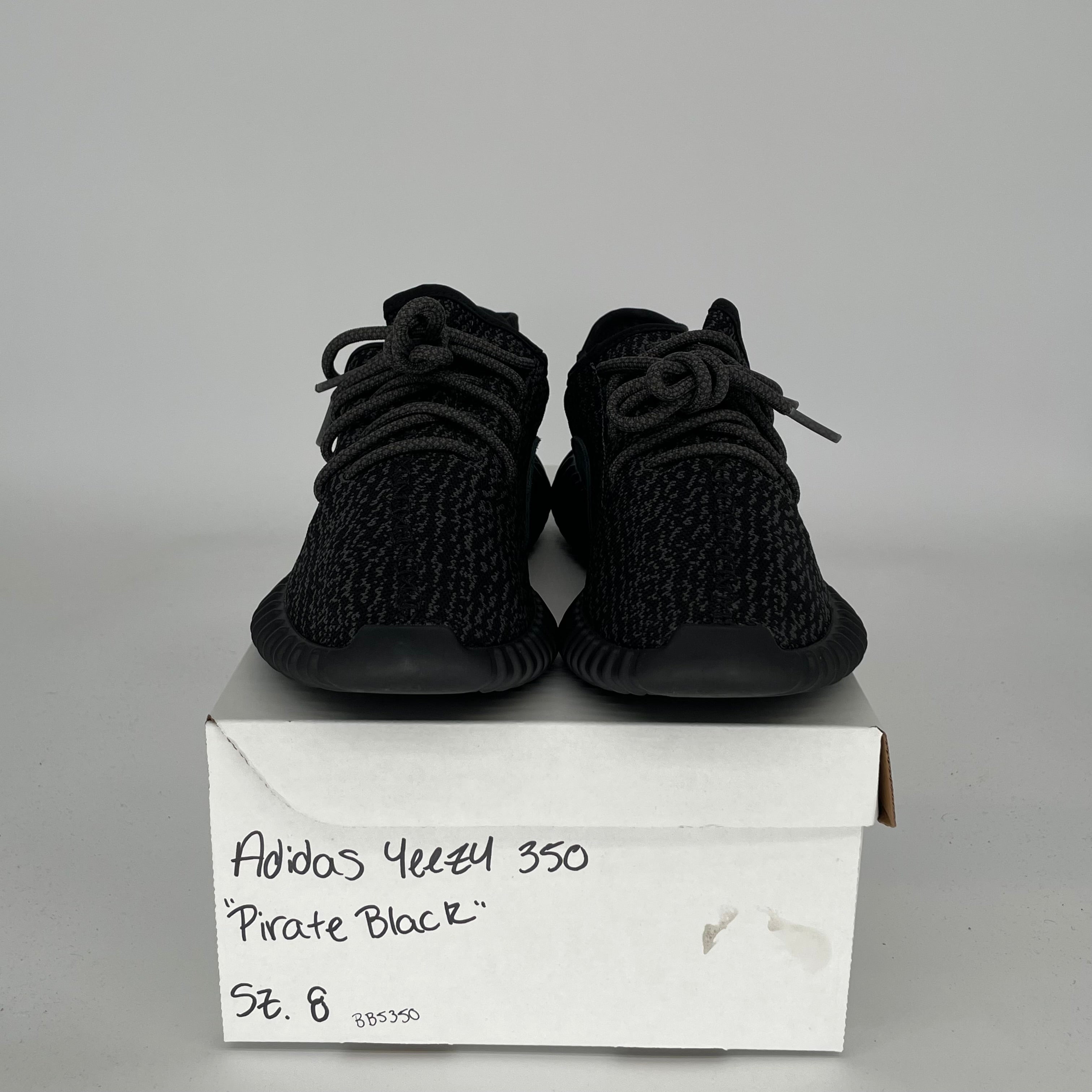 Adidas Yeezy Boost 350 V2 Pirate Black Men's Running Shoes Size 8 - BB5350 - Perfect for Casual Wear, Gym & Street Fashion