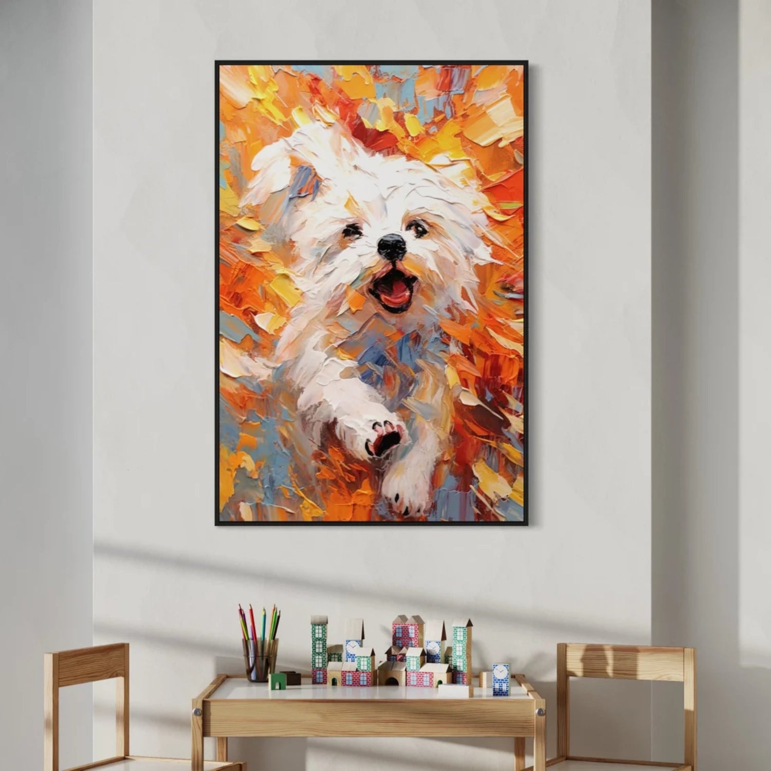 Animal Art Painting #AP138 - Handmade Wildlife Canvas Wall Decor for Living Room, Bedroom & Office