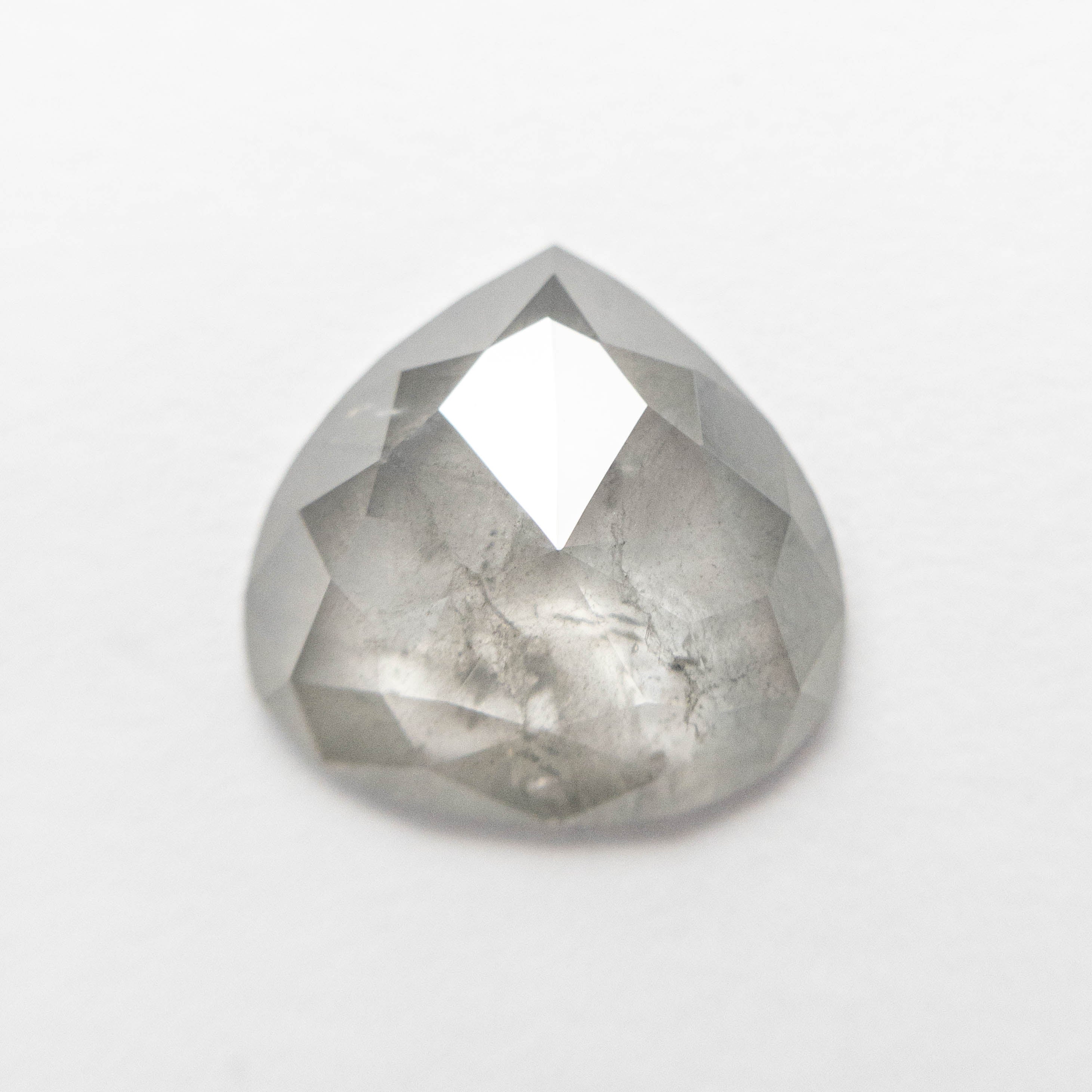 2.39ct Pear Rose Cut Diamond (9.98x10.24x2.75mm) - Loose Gemstone for Engagement Rings & Jewelry Making | Vintage Style Rose Cut Pear Diamond for Bridal Jewelry & Custom Designs