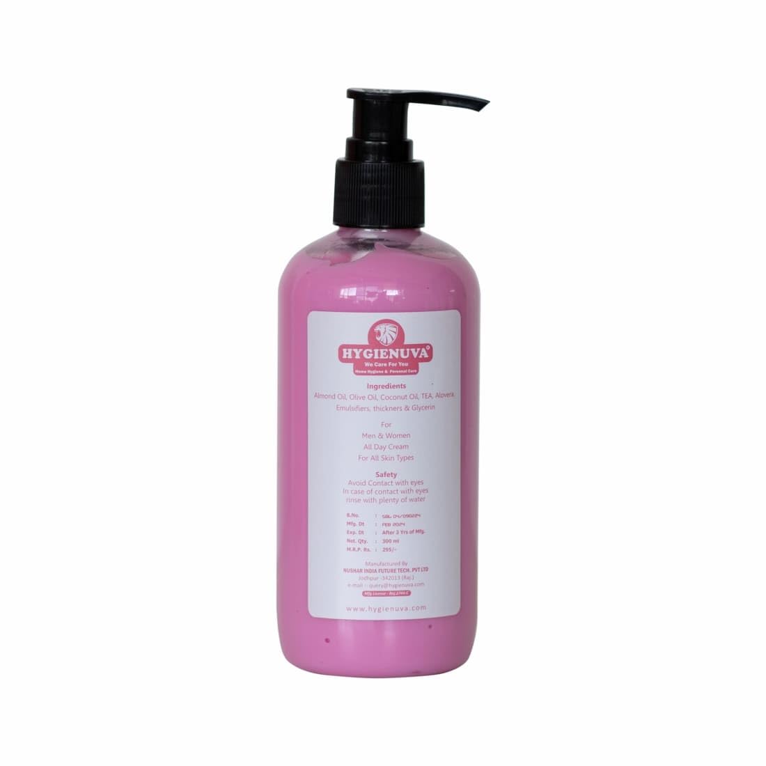 Hygienuva Summer Body Lotion 300ml - Moisturizing Cream for All Skin Types, Women & Men | Hydrating Daily Care for Dry Skin, After Sun Soothing, and Summer Skin Protection
