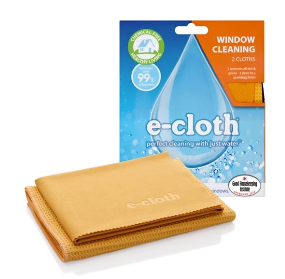 Premium E-Cloth Window Cleaning Kit – Streak-Free Microfiber Cloths for Sparkling Clean Windows – Ideal for Home, Office & Car Glass Cleaning