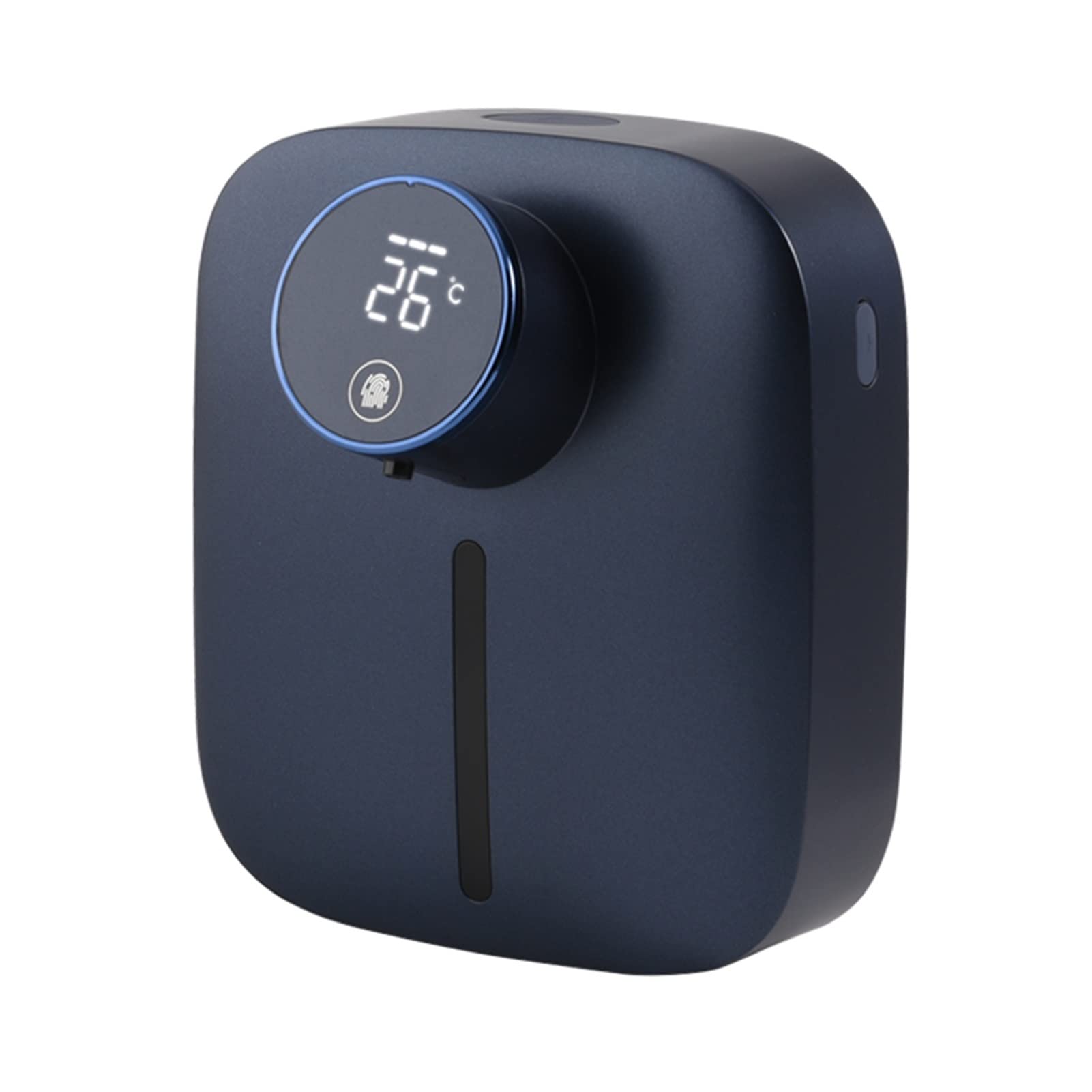 Smart USB Rechargeable Automatic Foam Soap Dispenser - Touchless Wall Mount Hand Wash Machine for Home, Kitchen & Bathroom (Blue) - Hygienic & Portable Digital Display Liquid Soap Dispenser for Families & Offices