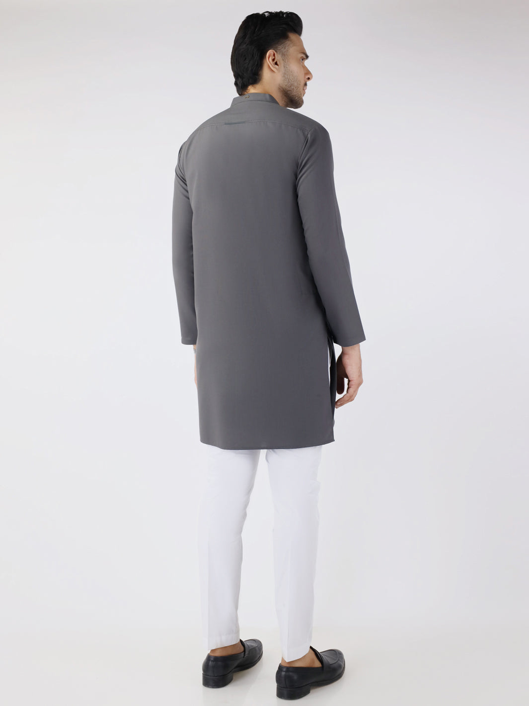 Stylish Blended Grey Kurta for Men & Women | Comfortable Cotton Ethnic Wear | Perfect for Festivals, Weddings & Casual Outfits