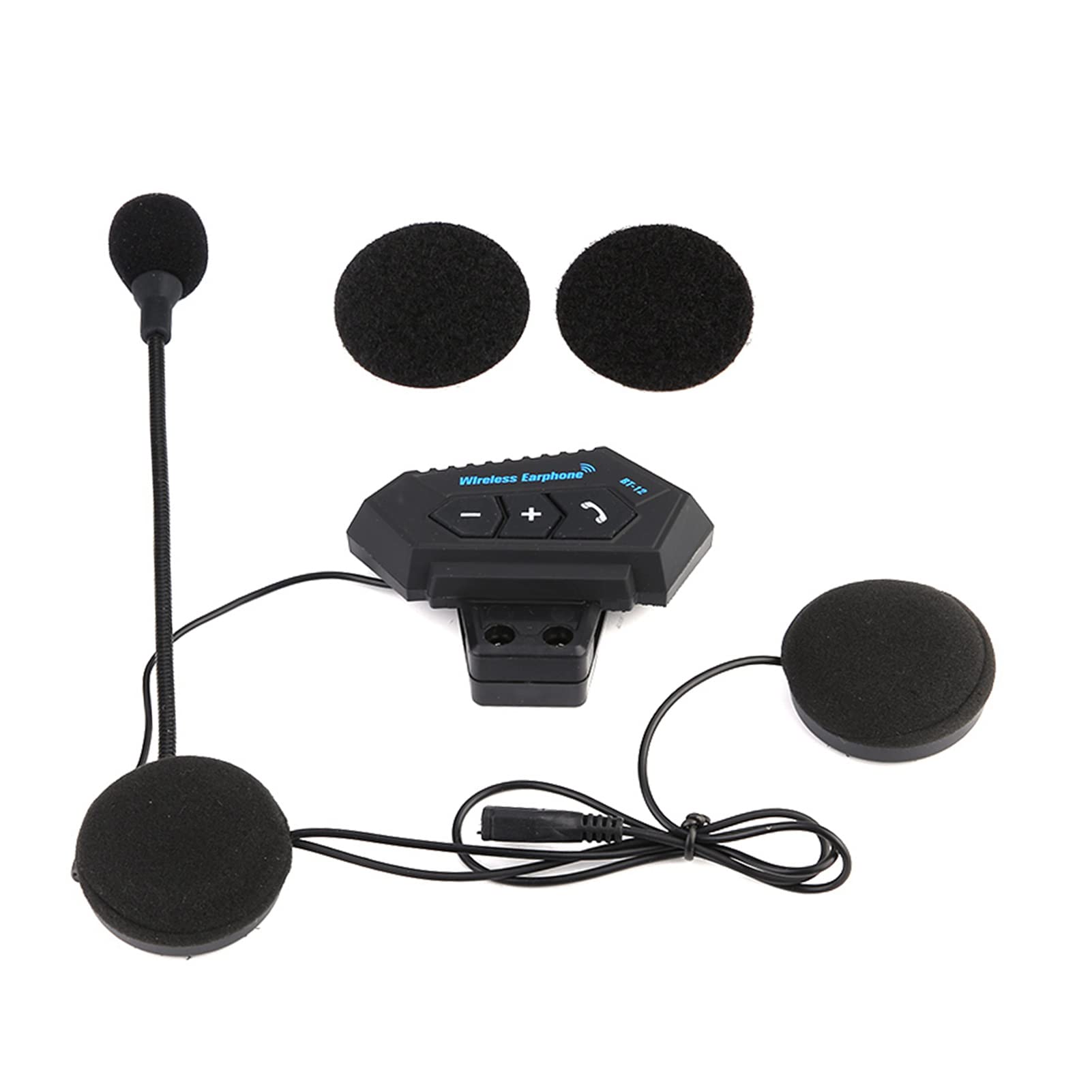 Rosvola BT12 Motorcycle Bluetooth Headset - Hi-Fi Sound for Full Face Helmets | Riding & Communication