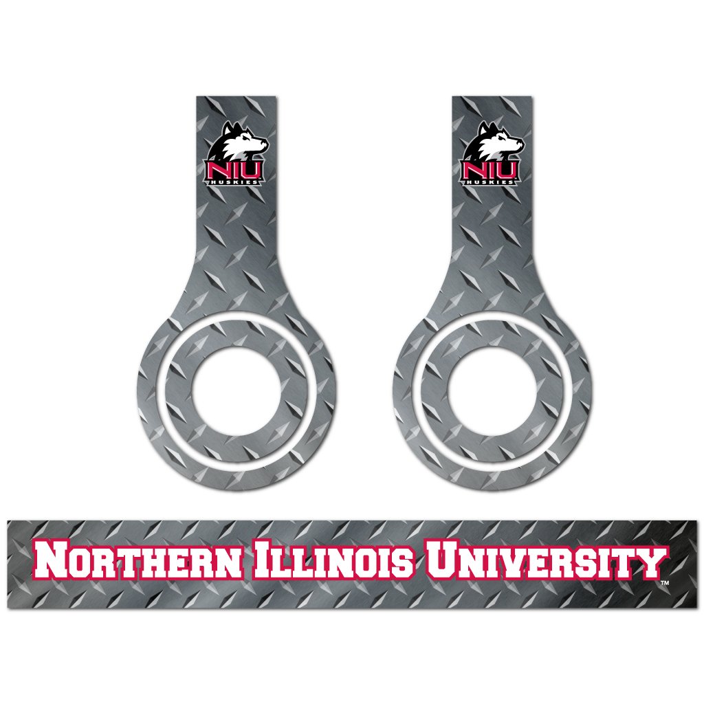 VictoryStore Northern Illinois University Beats Solo HD Headphone Skins - 3 Premium Metal Designs for College Students & Music Lovers | Durable Protective Covers for School, Travel & Daily Use