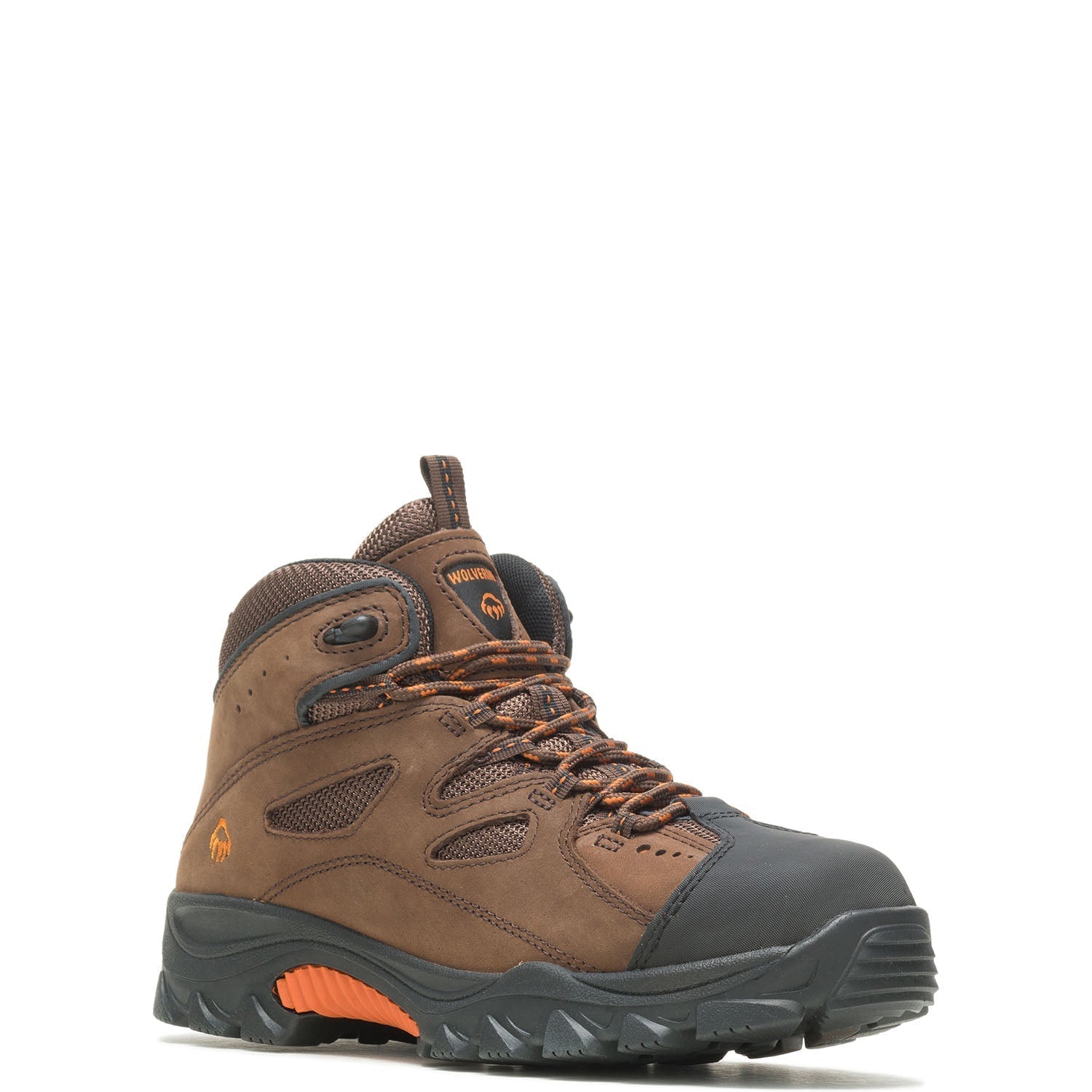 Hudson EH Steel Toe Work Boots for Men - Dark Brown Safety Shoes with Electrical Hazard Protection - Perfect for Construction, Warehouse & Industrial Work