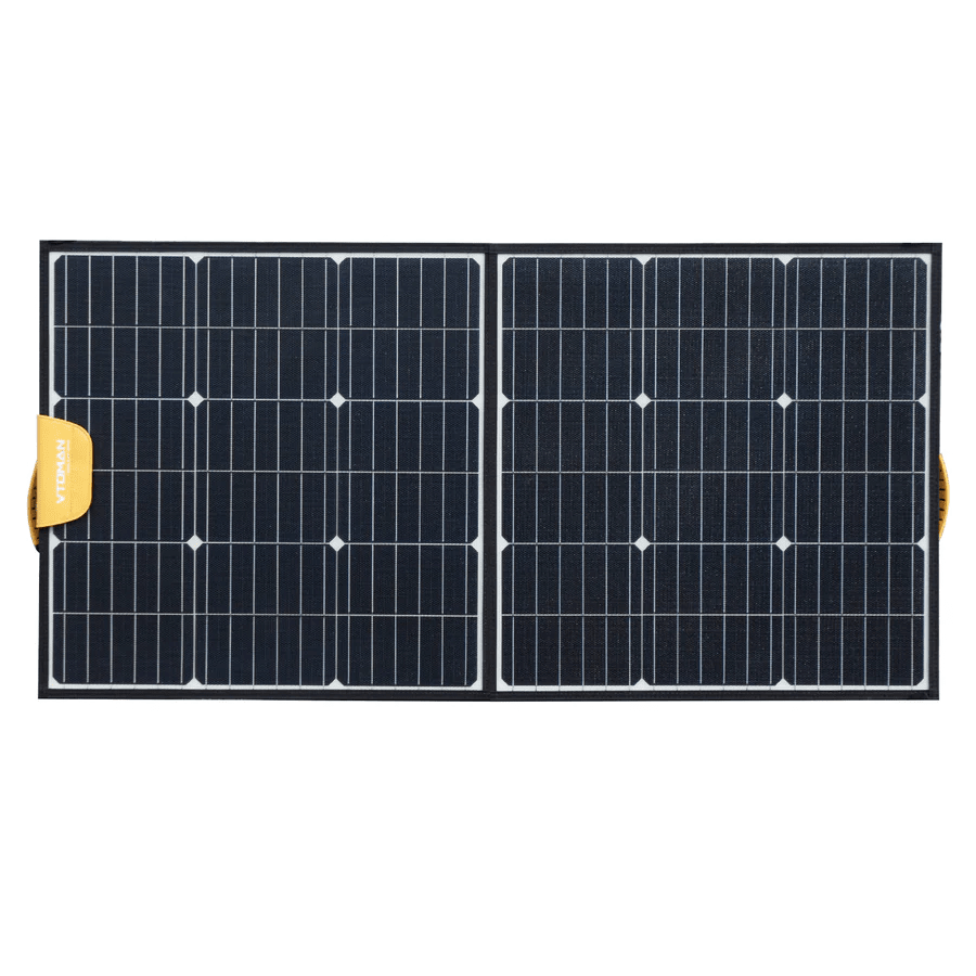 VTOMAN 100W Portable Foldable Solar Panel Charger for Camping, Hiking, RV & Outdoor Power - High Efficiency Solar Power Generator for Phones, Laptops & Small Appliances