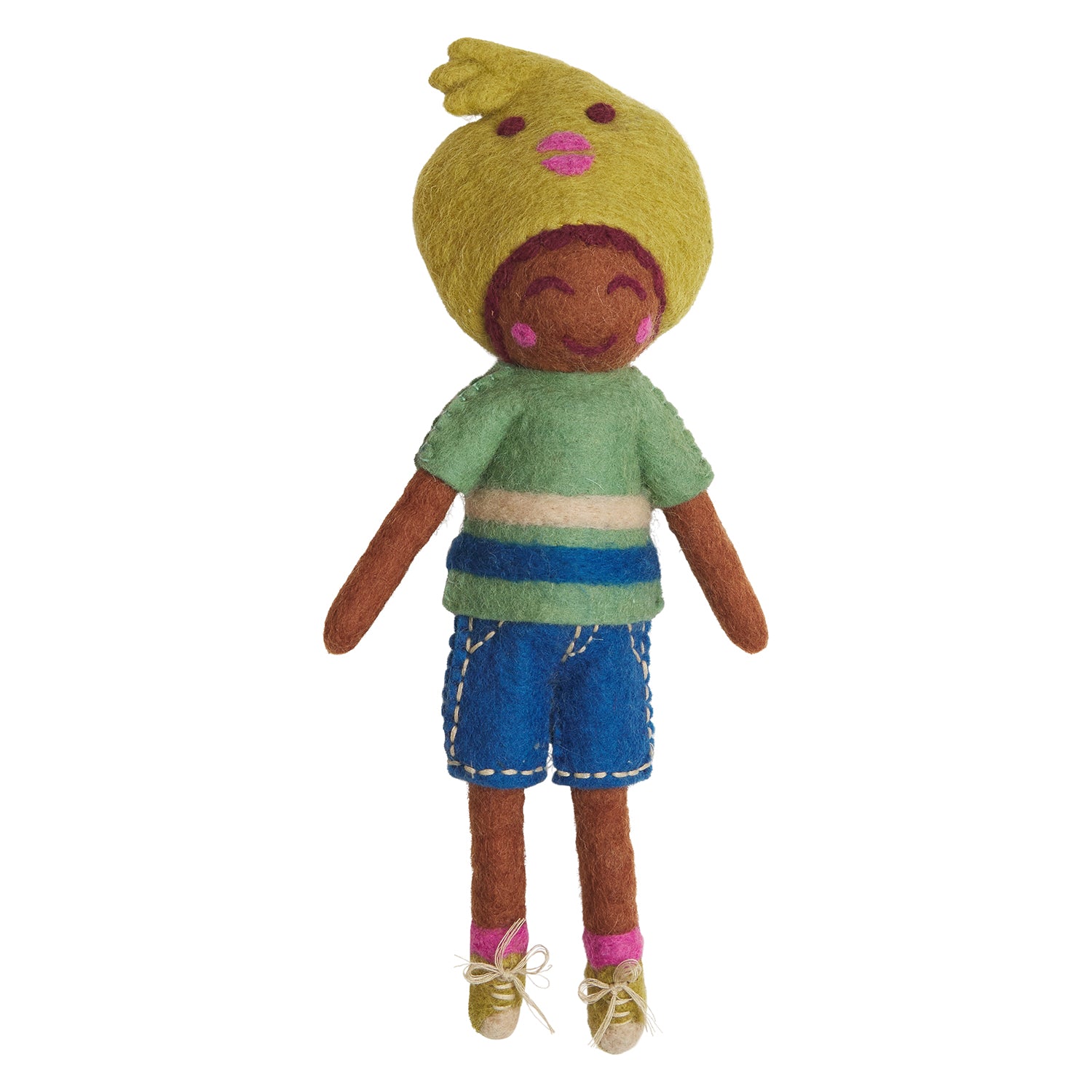 Bernard Felt Doll - Handmade Soft Plush Toy for Kids & Collectors | Perfect for Nursery Decor, Birthday Gifts & Cuddling