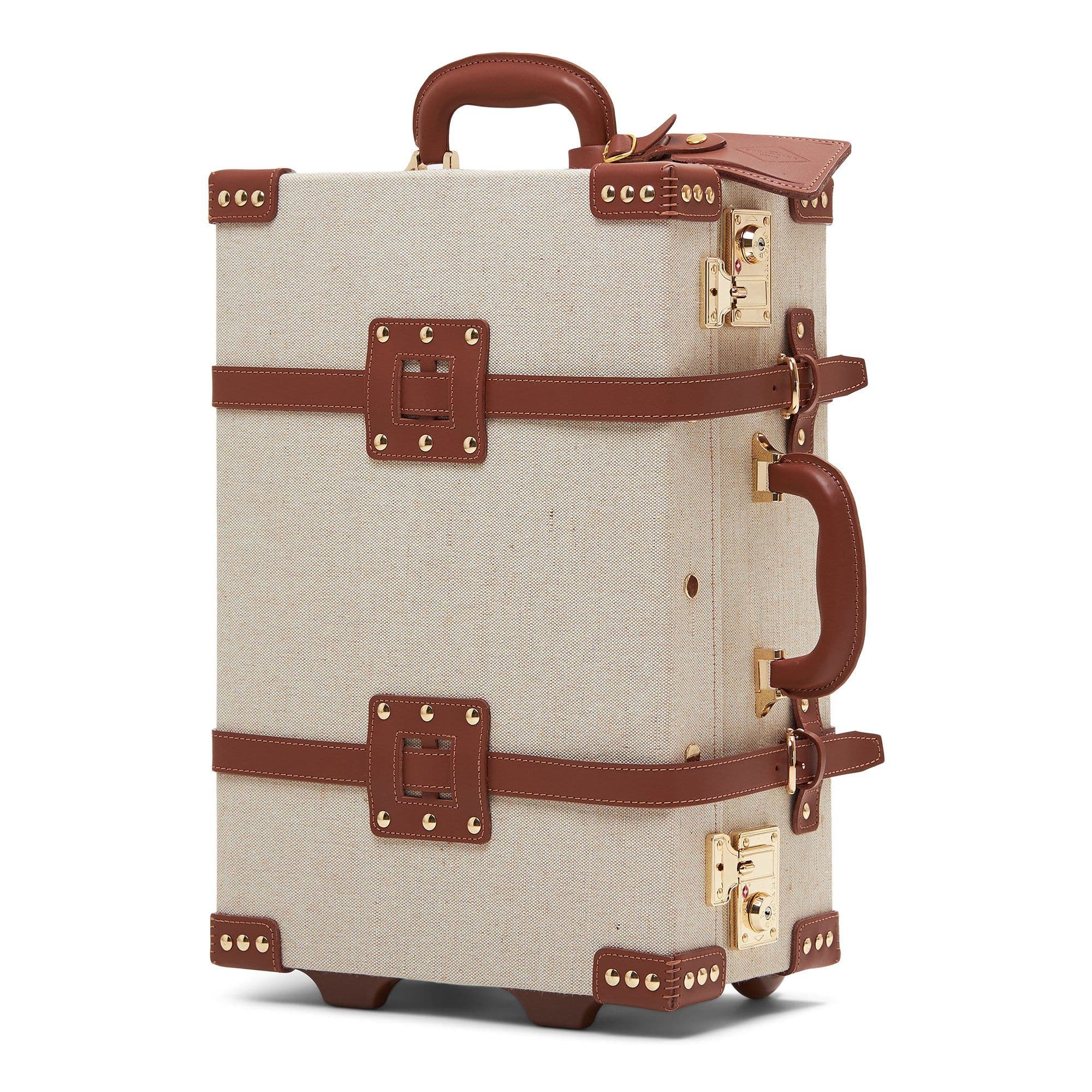 The Editor Brown Carry-On Luggage - Stylish & Durable Travel Suitcase for Business Trips & Weekend Getaways