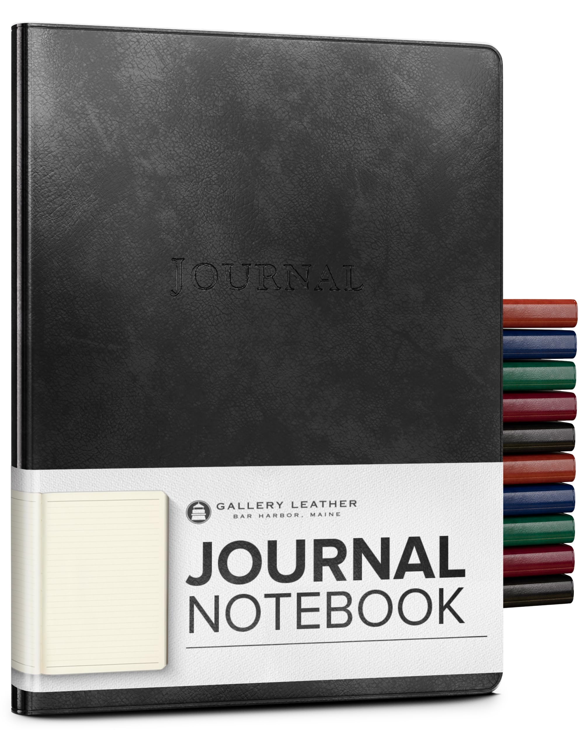 Premium Handcrafted Leather Journal Notebook - 192 Lined Pages, Softcover Writing Diary for Men & Women, 9.75 x 7.5